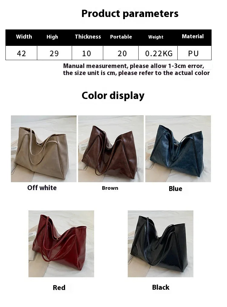 Stylish PU travel bag in off-white, brown, blue, red, and black colors, designed to prevent wrinkles