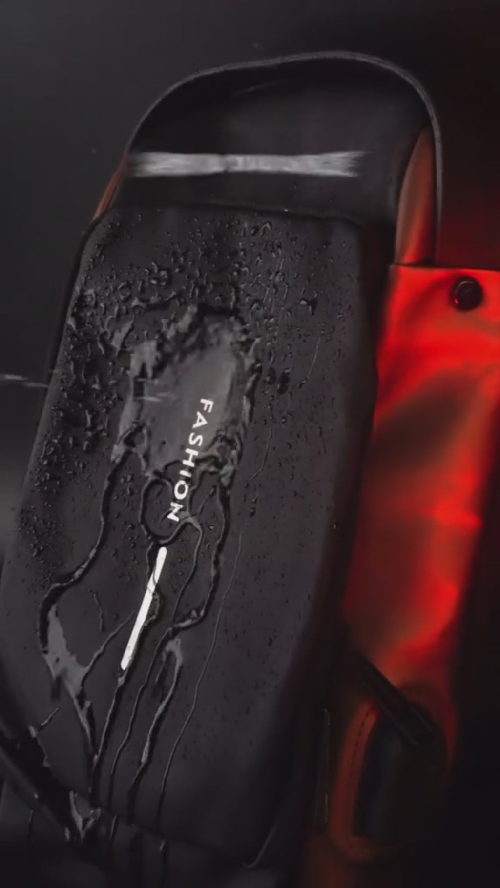 Anti-theft waterproof sling bag with USB charger and combination lock